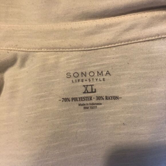 Sonoma Semi Sheer Button Down Shirt XL - Picture 7 of 8